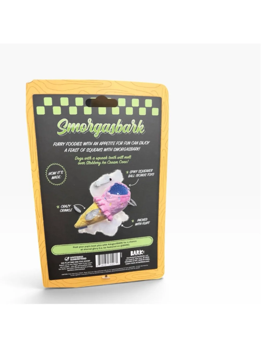 BARK Smorgasbark Dog Toys - Sushi, Guac, Ice Cream
